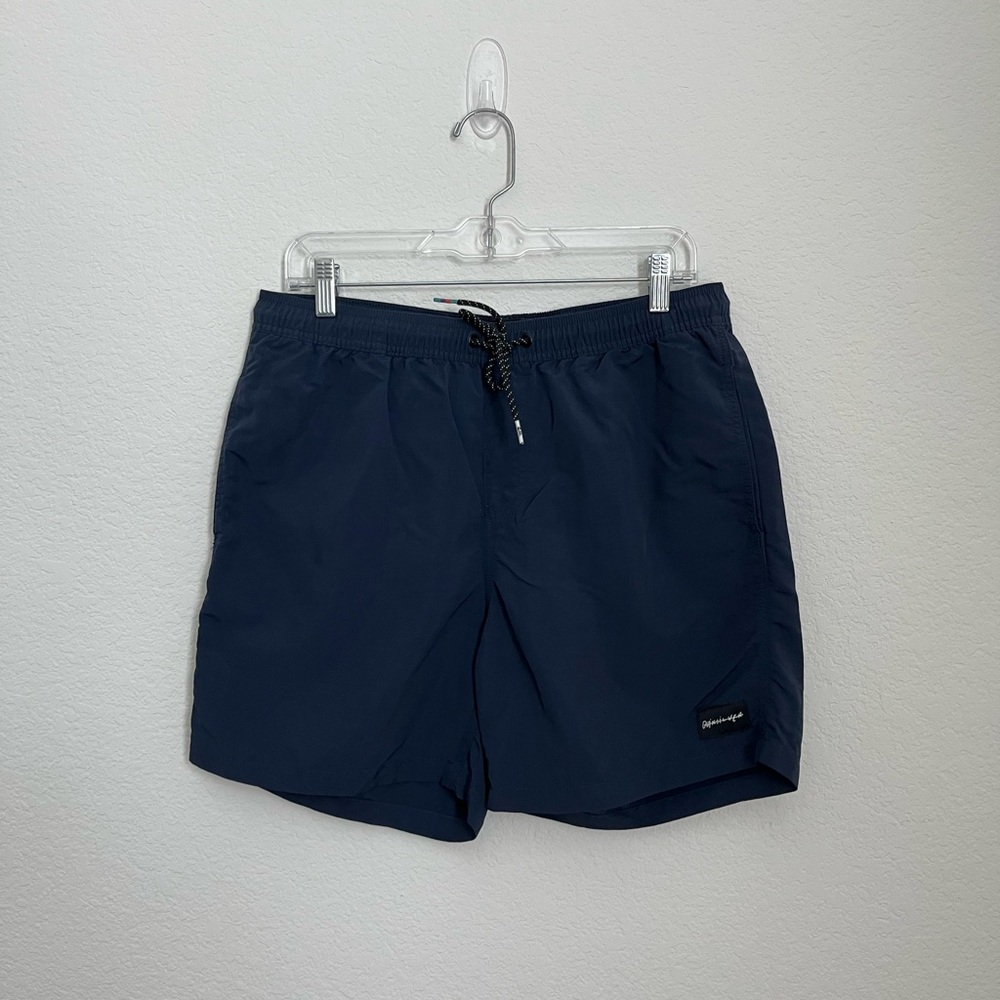 Quiksilver Navy Blue Men’s Swim Trunks Shorts Sz L
